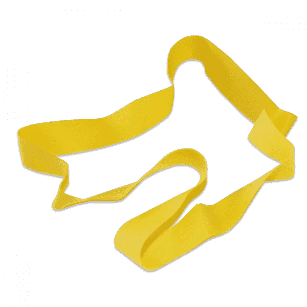 Gelbes extra elastisches Palettengummi als geschlossener Ring